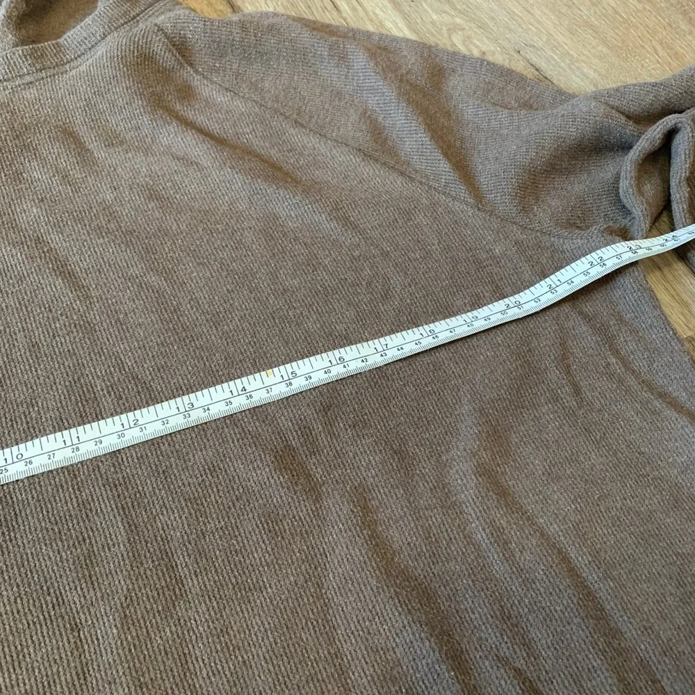 Y2K Banana Republic waffle-knit cotton hoodie in brown - size large mens